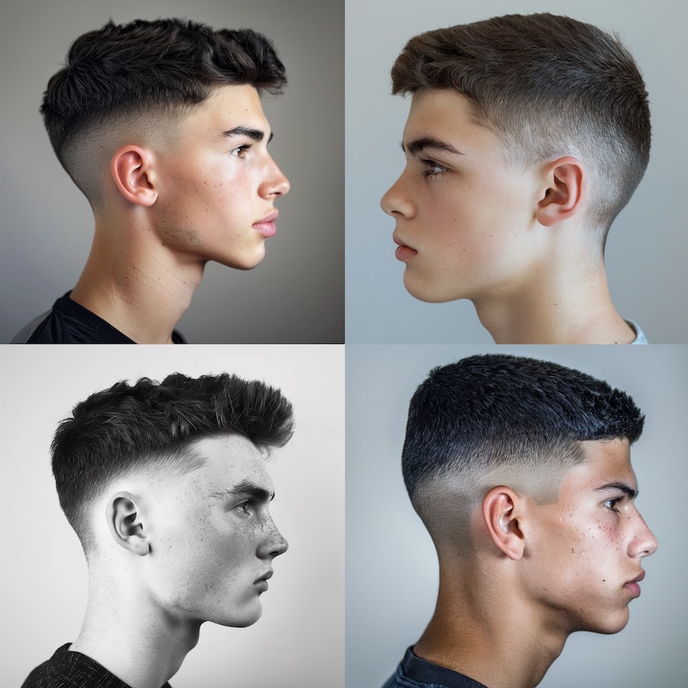 Burst fade wykonany w Connected Hair