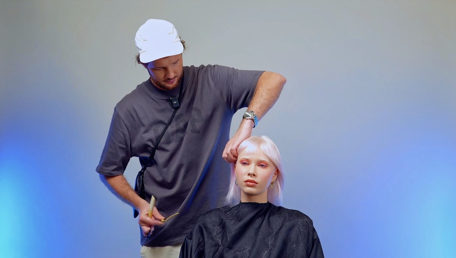 Gotowa fryzura Wavy Mullet po stylizacji